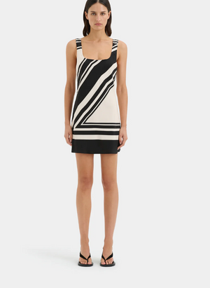 SIR. Pietra Scoop Mini Dress - Milano Nero
