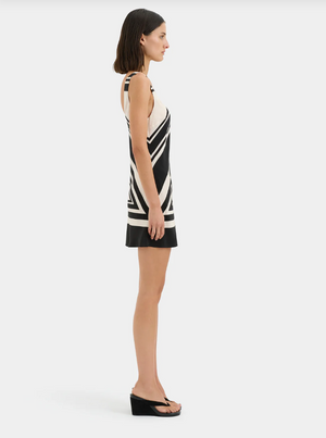 SIR. Pietra Scoop Mini Dress - Milano Nero