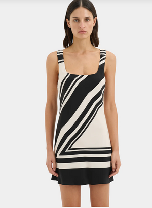 SIR. Pietra Scoop Mini Dress - Milano Nero