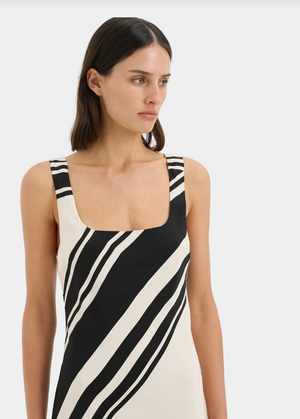 SIR. Pietra Scoop Mini Dress - Milano Nero