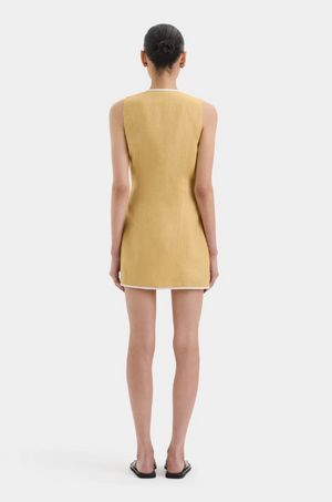 SIR. Carlotta Wrap Mini Dress - Raffia