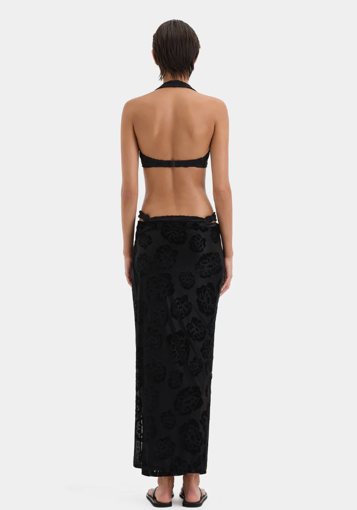 SIR. Vittoria Wrap Skirt - Midnight Floral