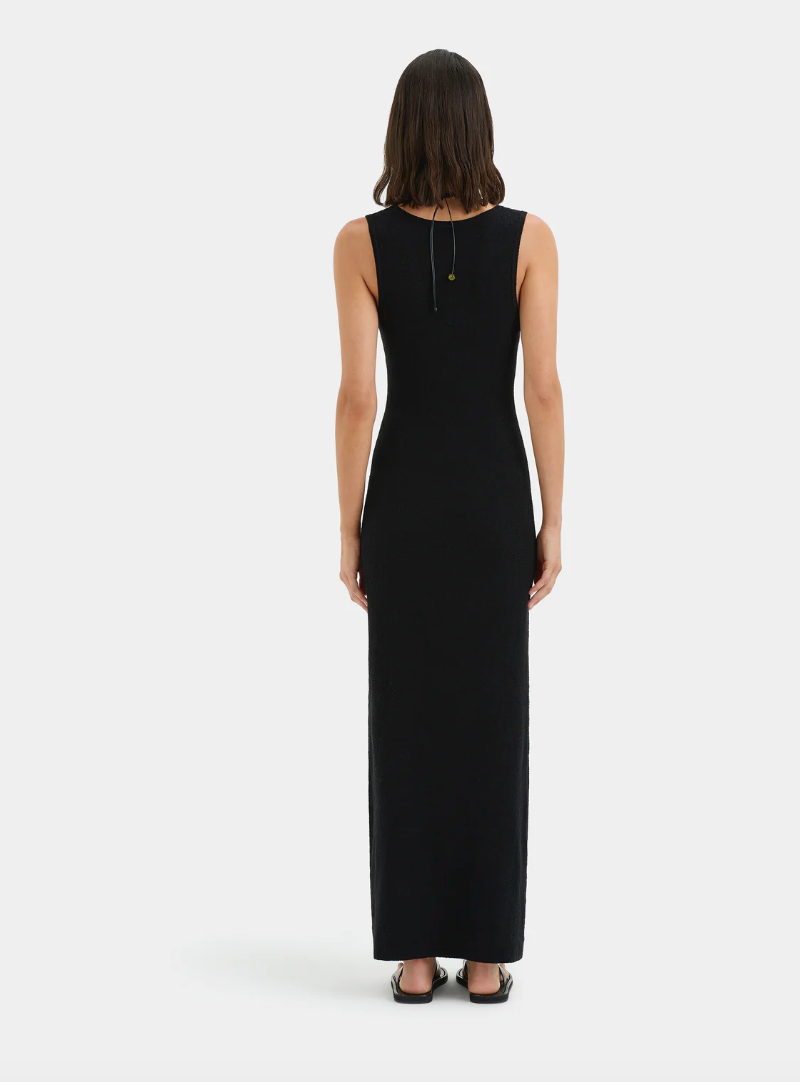 SIR. Chiara Scoop Neck Dress - Black