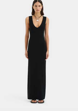 SIR. Chiara Scoop Neck Dress - Black