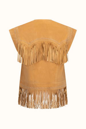PRE ODER - Spell Fearless Heart Suede Fringe Jacket - Sun Glow - PRE ORDER