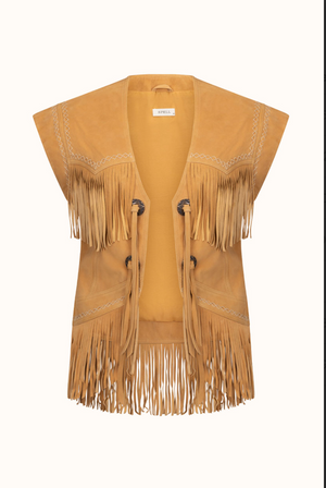 PRE ODER - Spell Fearless Heart Suede Fringe Jacket - Sun Glow - PRE ORDER