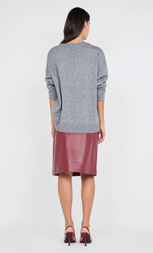 Bec and Bridge Alix Crew Neck Jumper - Grey Marle