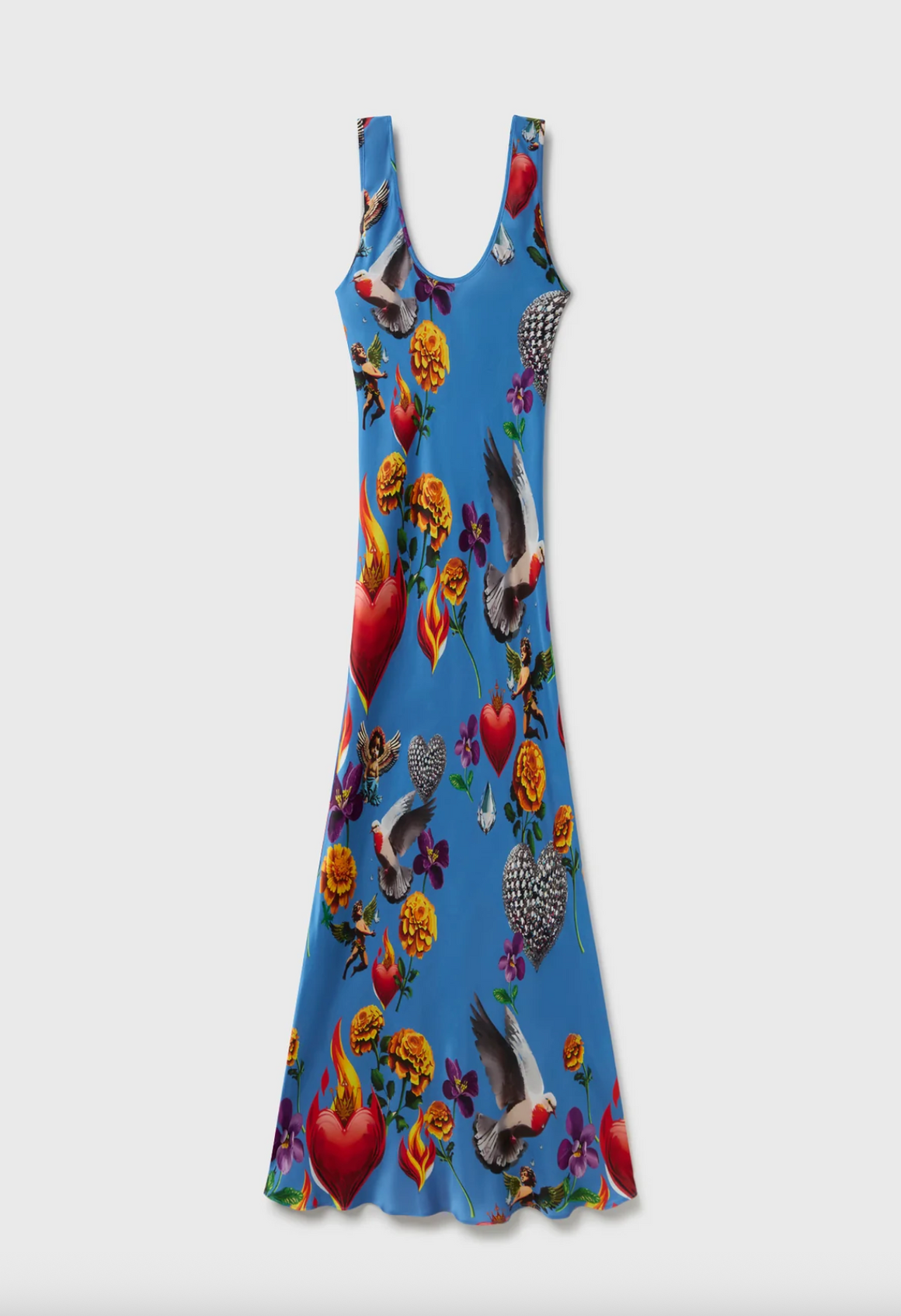 Silk Laundry Scoop Neck Dress - Dearly Beloved Mirage