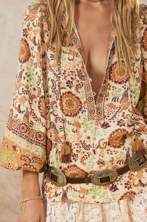 Spell Sannah Blouse - Golden Ochre