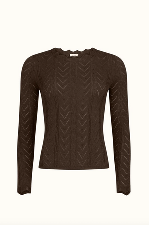 Spell Lou Lou Knit Top - Cacao
