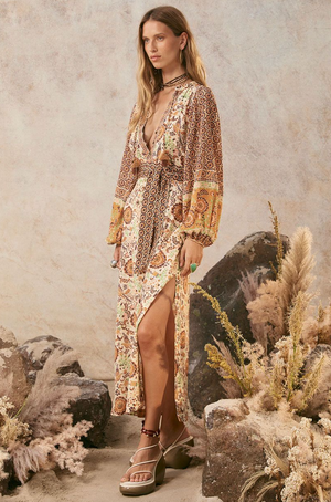 Spell Sannah Boho Maxi Dress - Golden Ochre