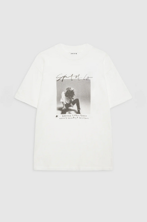 Anine Bing Ashton Tee Spirit - Ivory