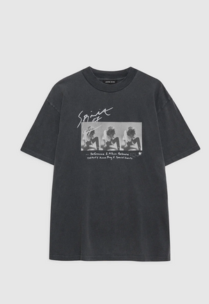 Anine Bing Ashton Tee Concert - Washed Black