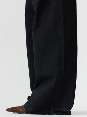 Bassike Elasticated Denim Jean - Black