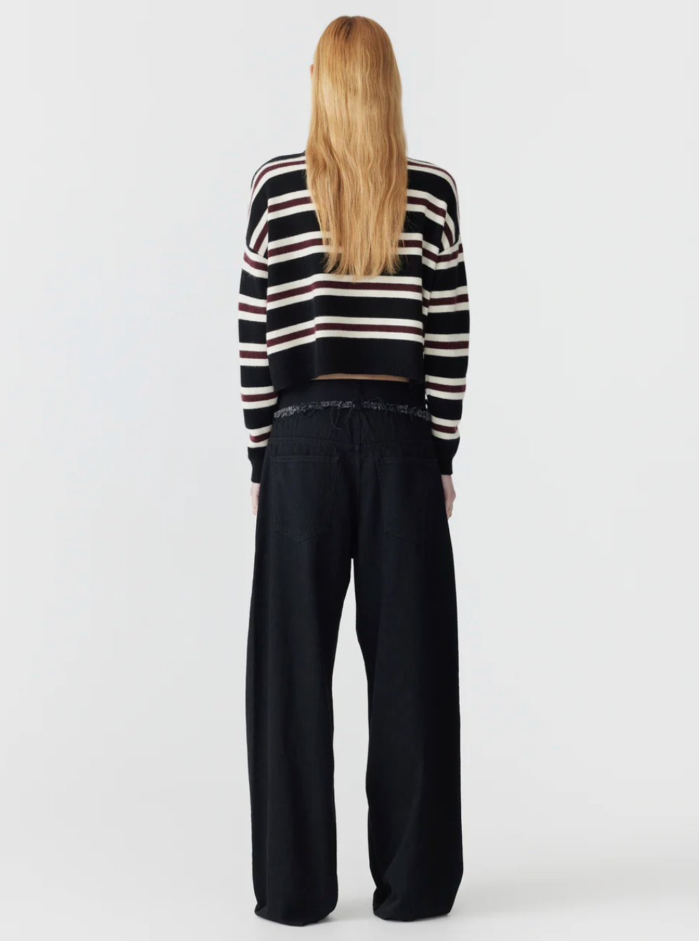 Bassike Elasticated Denim Jean - Black