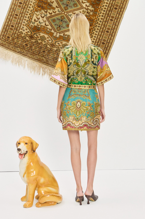 Alemais Clemenza Spliced Mini Dress