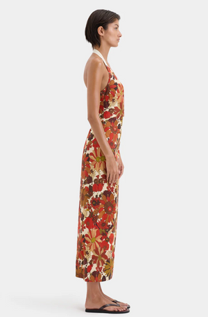 SIR. Castella Gathered Midi Dress