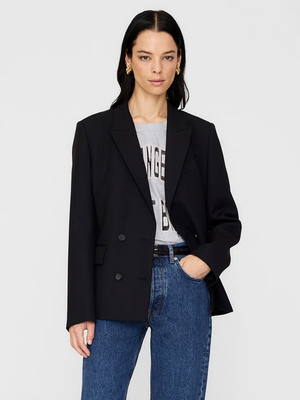 Anine Bing Evelyn Blazer - Black