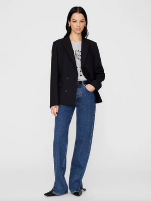 Anine Bing Evelyn Blazer - Black