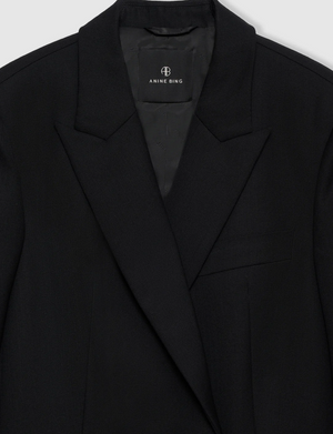 Anine Bing Evelyn Blazer - Black