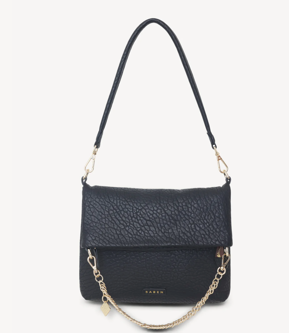 Saben Daria Shoulder Bag - Black Bubble