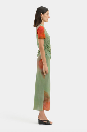 SIR. Calle Midi Skirt - Acquerello Print