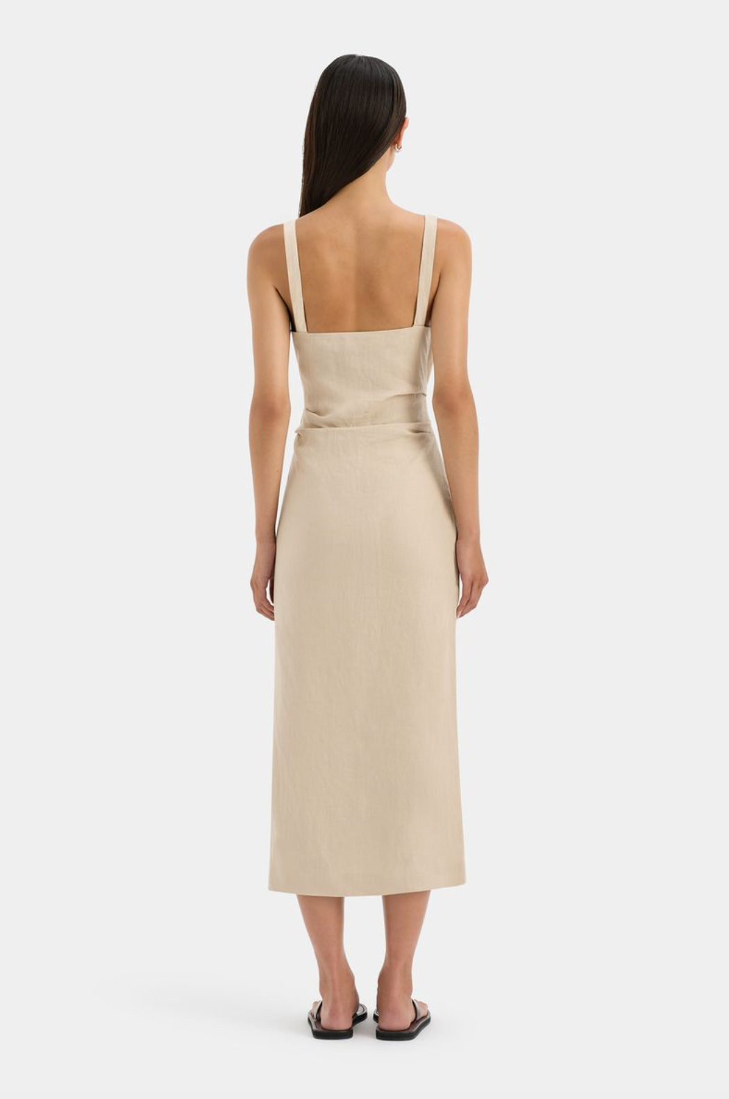 SIR. Moretti Midi Dress - Natural