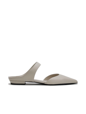 La Tribe Pointed Mule - Eggshell