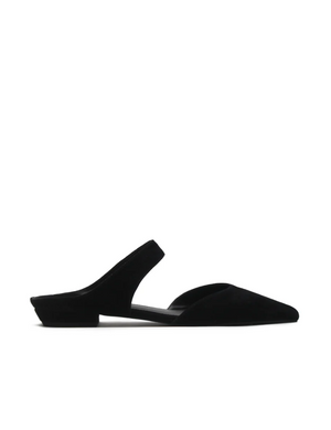 La Tribe Point Mule - Black Suede