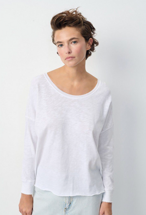 American Vintage L/S T-Shirt Sonoma - White