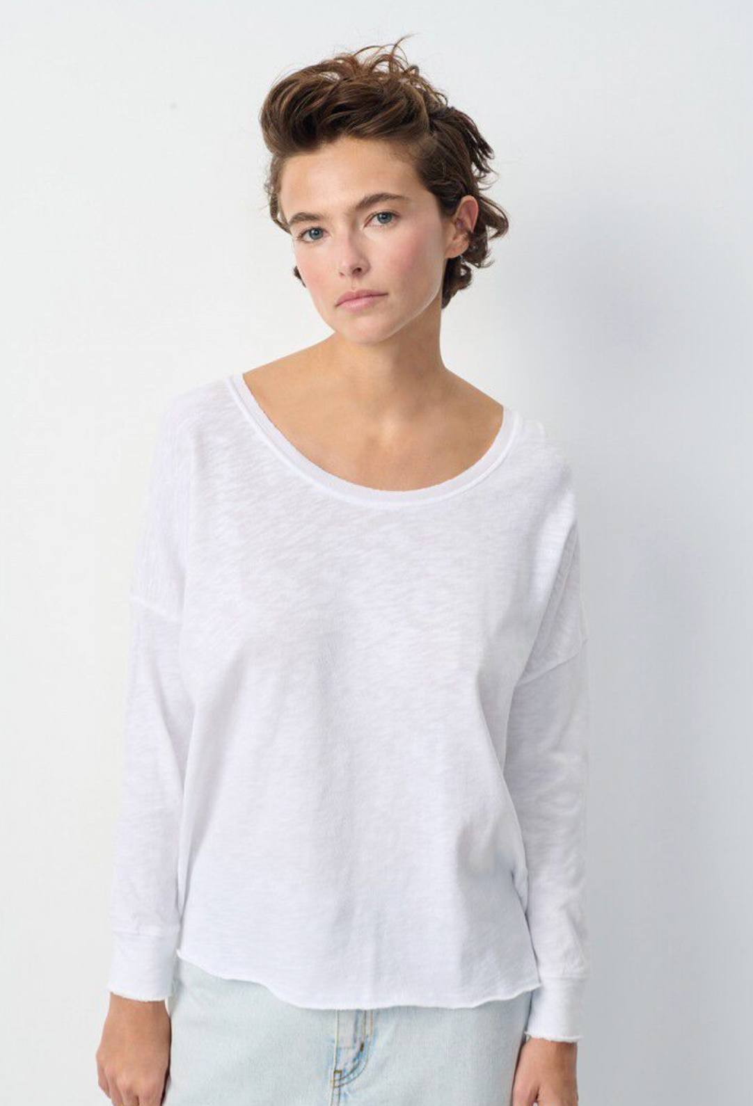 American Vintage L/S T-Shirt Sonoma - White