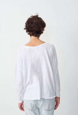 American Vintage L/S T-Shirt Sonoma - White