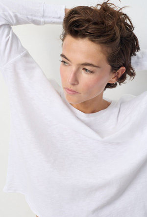 American Vintage L/S T-Shirt Sonoma - White