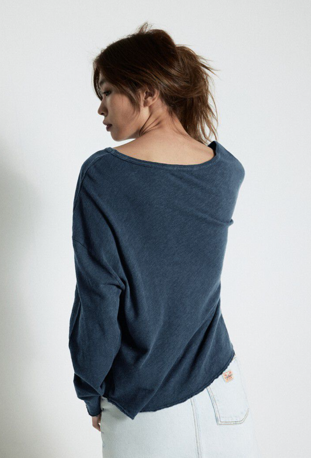 American Vintage T-Shirt Sonoma - Navy Blue Vintage