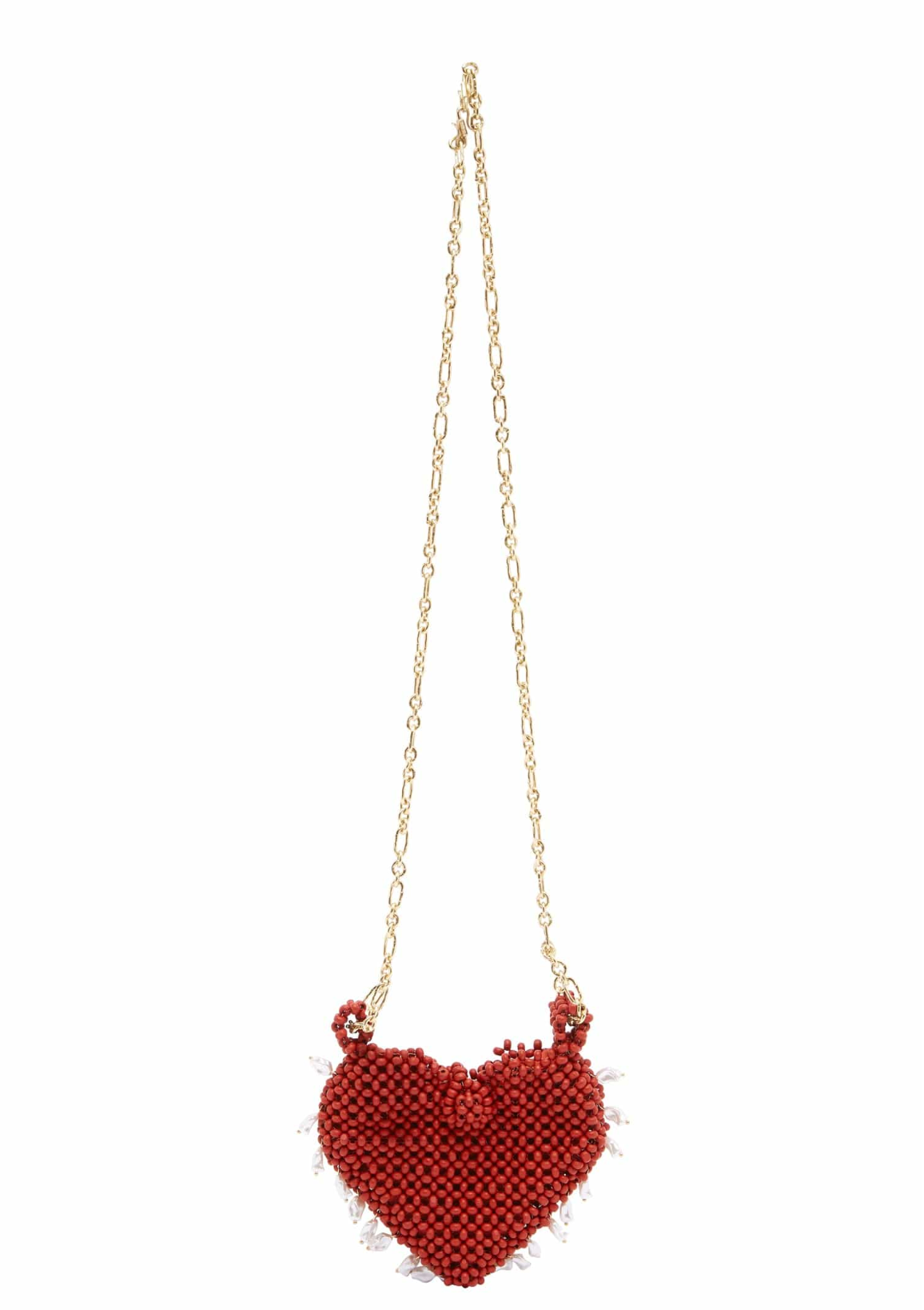 Alemais Carmelo Beaded Heart Bag