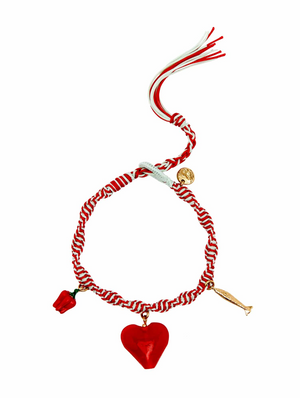 Alemais Tesori Rossa Macrame Charm Braclet