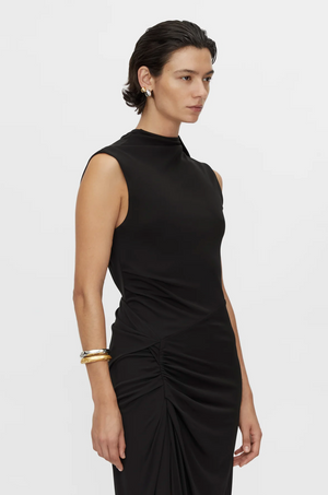 Camilla and Marc Paloma Draped Sleeve Dress - Black