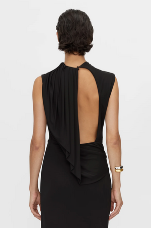 Camilla and Marc Paloma Draped Sleeve Dress - Black