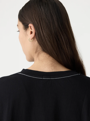 Bassike Slouch Side Step T.Shirt - Black