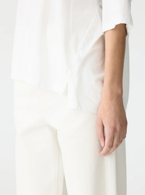 Bassike Slouch Side Step T.Shirt - White