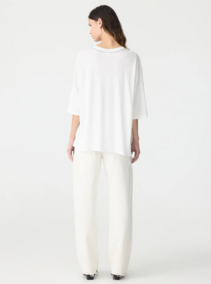 Bassike Slouch Side Step T.Shirt - White