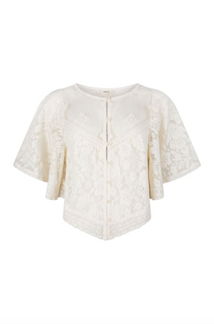 Spell Free Love Lace Crop - Vintage Cream