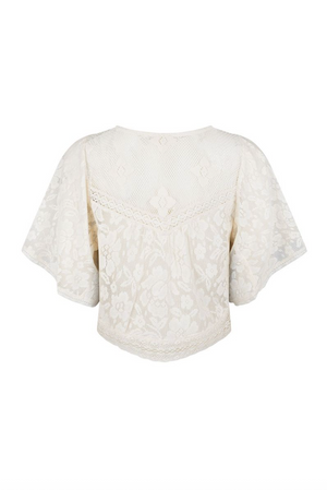 Spell Free Love Lace Crop - Vintage Cream