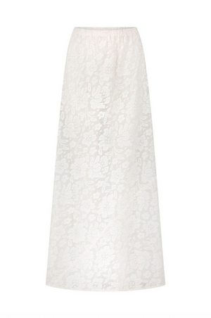 Spell Free Love Lace Bias Skirt - Vintage Cream