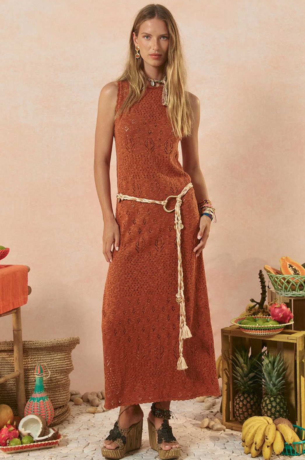 Spell Lovers & Dreamers Rope Belt - Sand