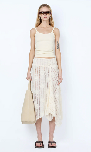 Bec and Bridge Amelie Midi Skirt - Ivory