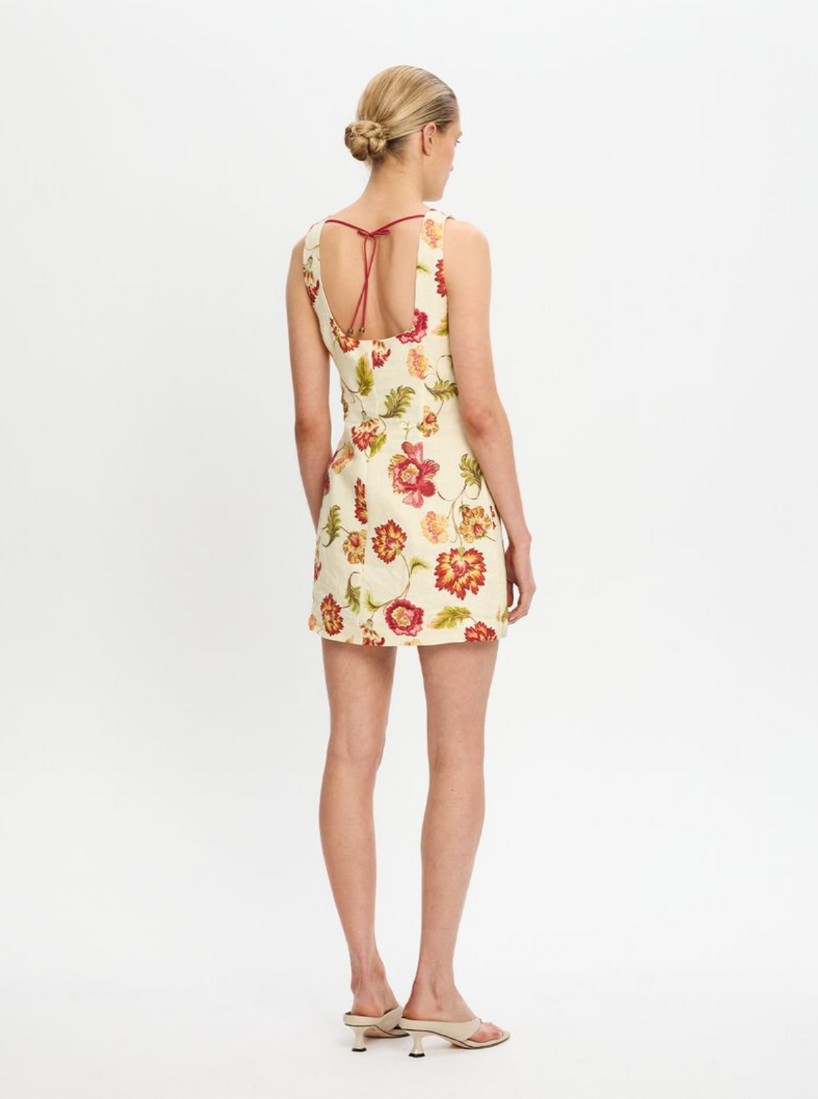 Kivari Odessa Mini Dress - Butter/Red