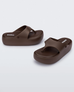 Melissa Free Platform Thong - Bronze