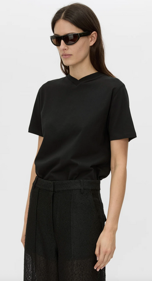 Camilla and Marc Triton V Neck Tee - Black