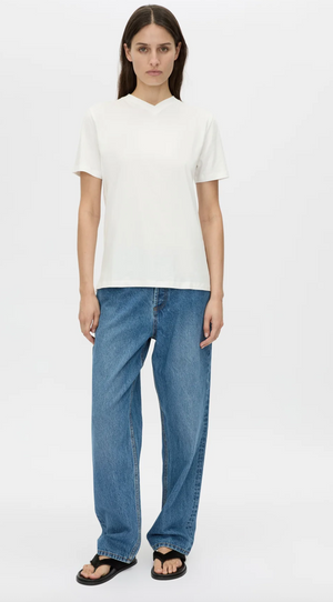 Camilla and Marc Triton V Neck Tee - Soft White
